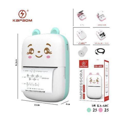 Mini Impressora Portátil Adesiva Bluetooth KAPBOM