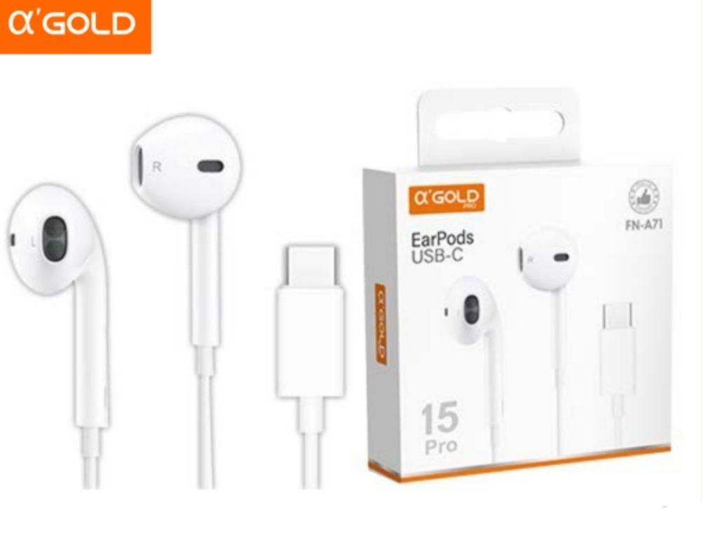 Fone De Ouvido Tipo C Conecta Direto Não Precisa Bluetooth iPhone 15 Samsung Xiaomi FN-A75