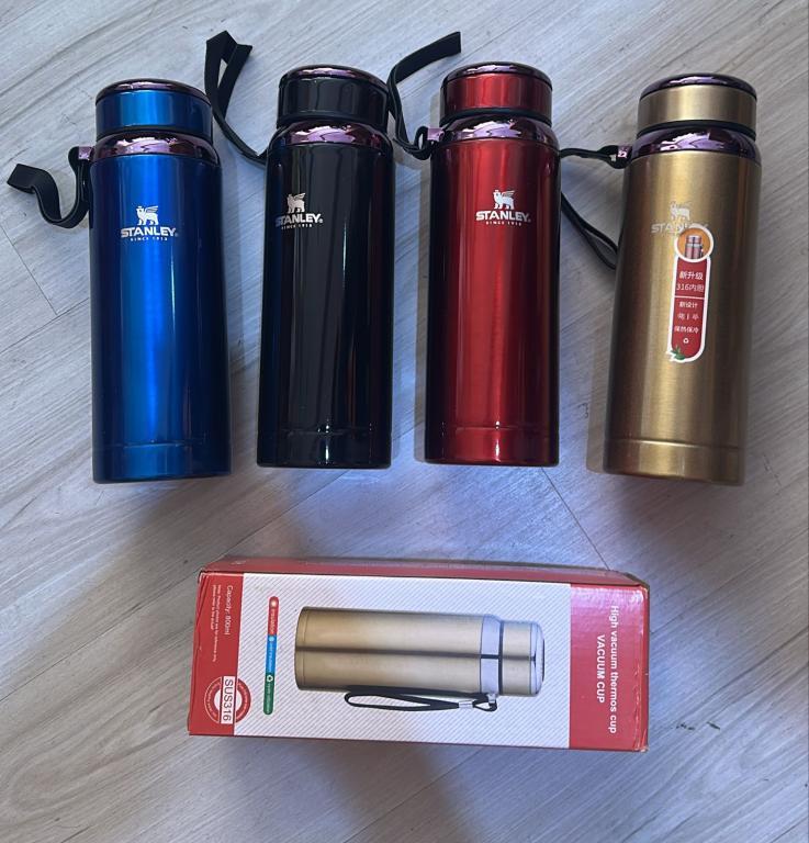 Garrafa STANLEY Térmica Cromada Academia Esportes Conserva Bebida 800 ml