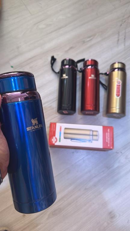 Garrafa STANLEY Térmica Cromada Academia Esportes Conserva Bebida 800 ml