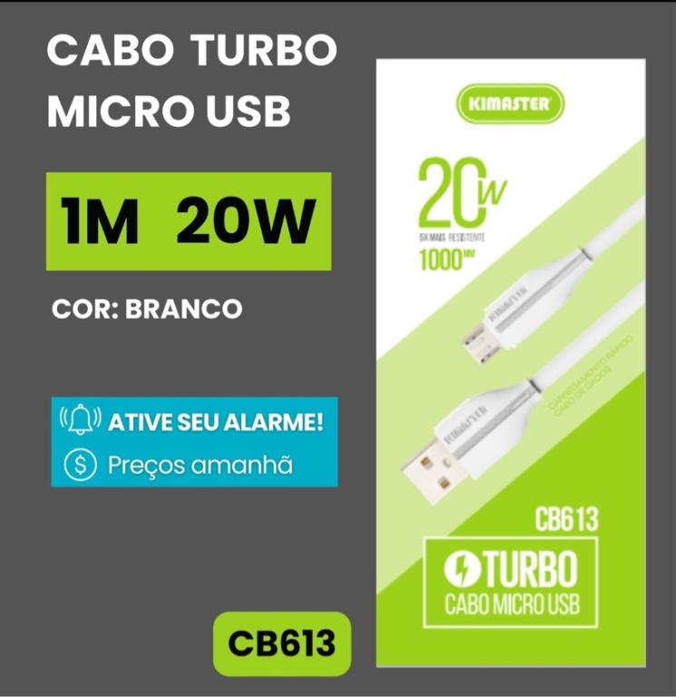 CB613 CABO USB / MICRO USB 20W