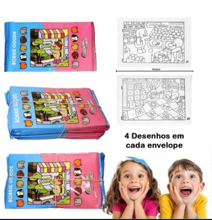 Card Surpresa para Colorir Bobbie Goods 04 Unidades