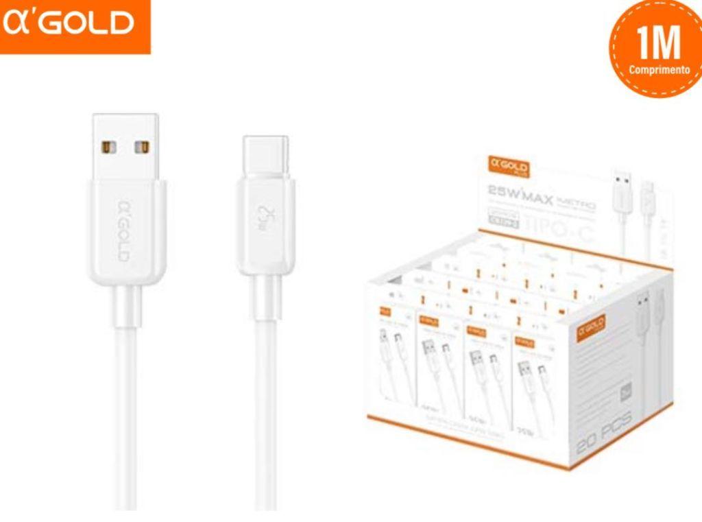 CABO DE CELULAR TYPE-C 1M 25w A’GOLD CB129-3