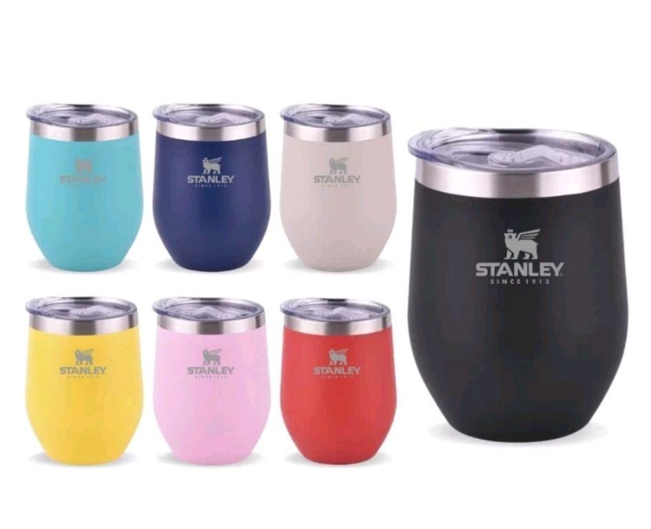 Cuia Térmica copo tipo Stanley 360ml com tampa parede dupla a vácuo