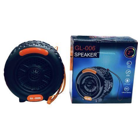 CAIXA DE SOM 8W PORTÁTIL BLUETOOTH STILO PENEU  GL-006 SPEAKER pneu