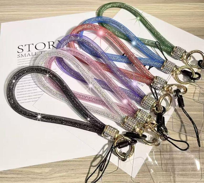 Cordão Para Celular Luxo Pulseira Curta Anti-perda Com Fecho Reforçado De Metal