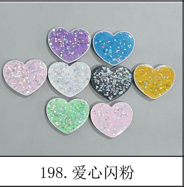 pop socket 02 coração brilho com resina