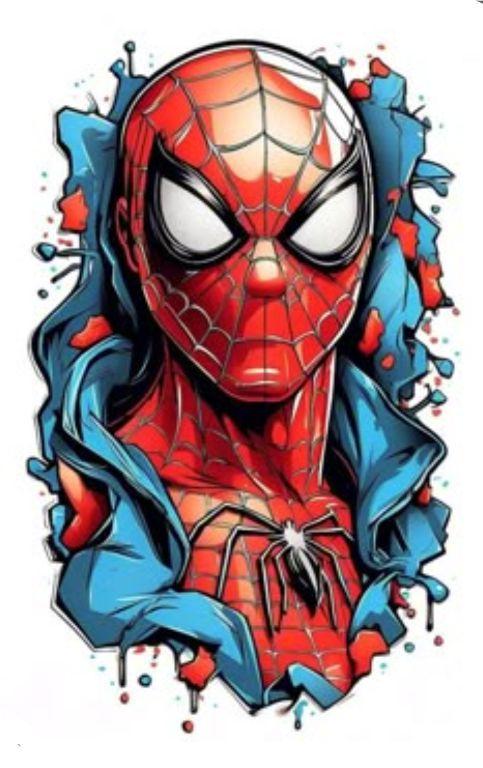 Figura Adesivo Homem Aranha Auto Colante Para Copo, Caneca, Garrafa, Capinhas Etc