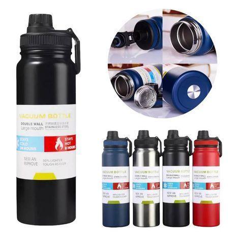 GARRAFA ( SEM MARCA ) TÉRMICA 800 ML FLIP STRAW WATER BOTTLE