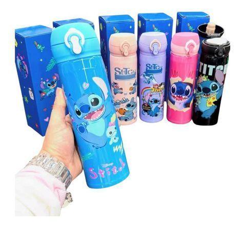 GARRAFA INFANTIL TÉRMICA DE PERSONAGEM STITCHI 500ML