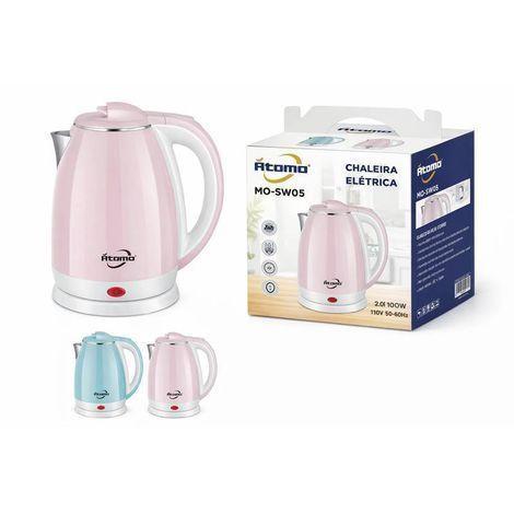 CHALEIRA ELÉTRICA 2L LITROS 110V POTENCIA 1000W ÁTOMO MO-SW05