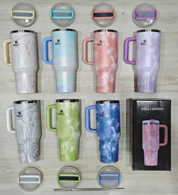 Copo Garrafa Grande 1200ml Térmico Com Alça Com Tampa E Canudo De Metal