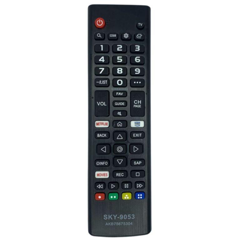 Controle Remoto Linksky SKY-9053/LE-7260 compatível com TV's LG com atalhos: Netflix/Prime Video/Mov