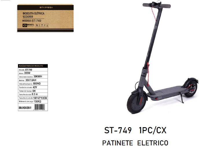 Patinete Eletrico 350w 30km/h