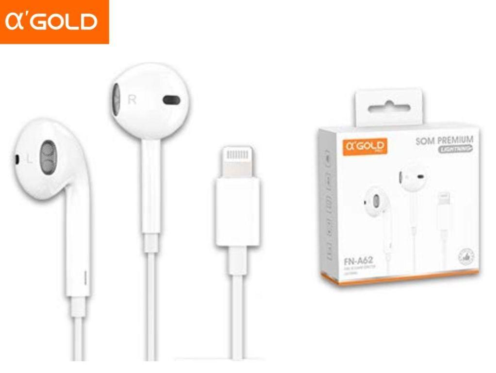 FONE DE OUVIDO IPHONE COM MICROFONE CONECTOR LIGHTNING LINHA ORIGINAL (CONECTA DIRETO)