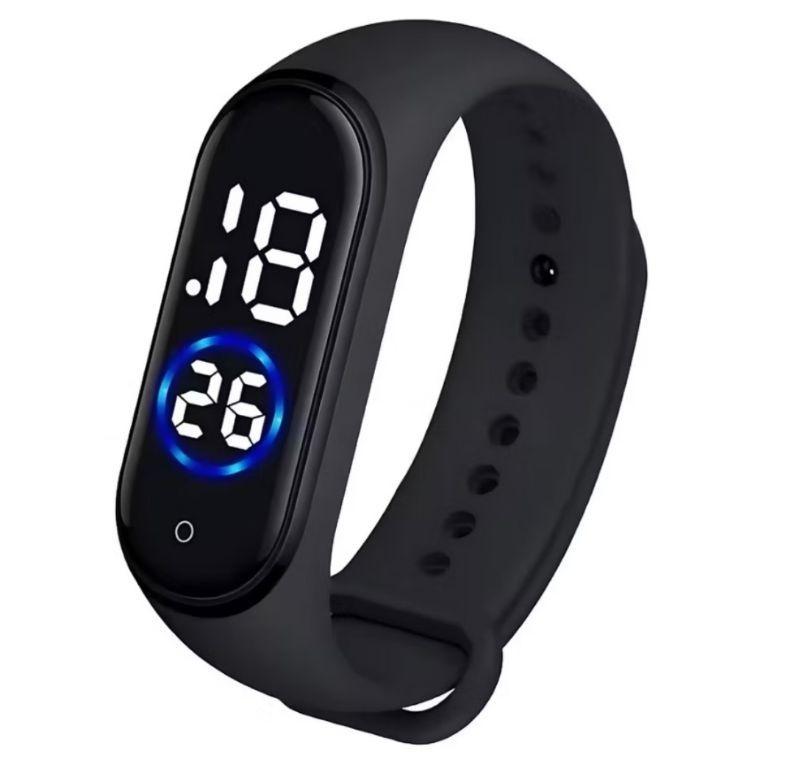 Relógio Esportivo LED Digital a Prova D’água Pulseira Silicone