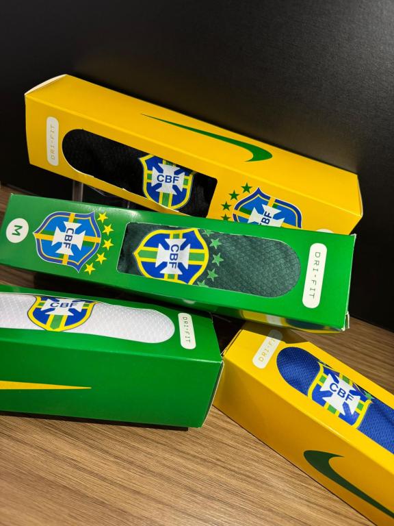 kit 5 peças Camisa do Brasil da Copa do Mundo