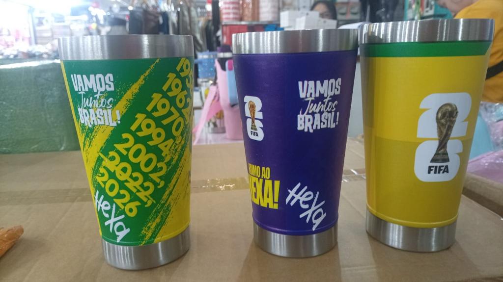 Copo Termico 473ml seleção brasil