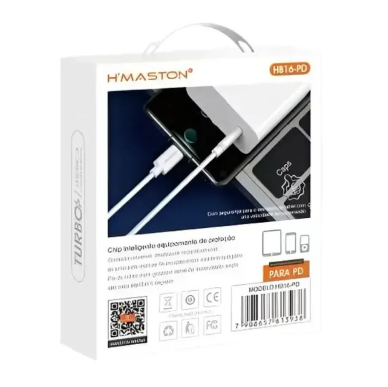 Cabo Turbo Tipo C Para iPhone 1M 27W HB16-PD Hmaston