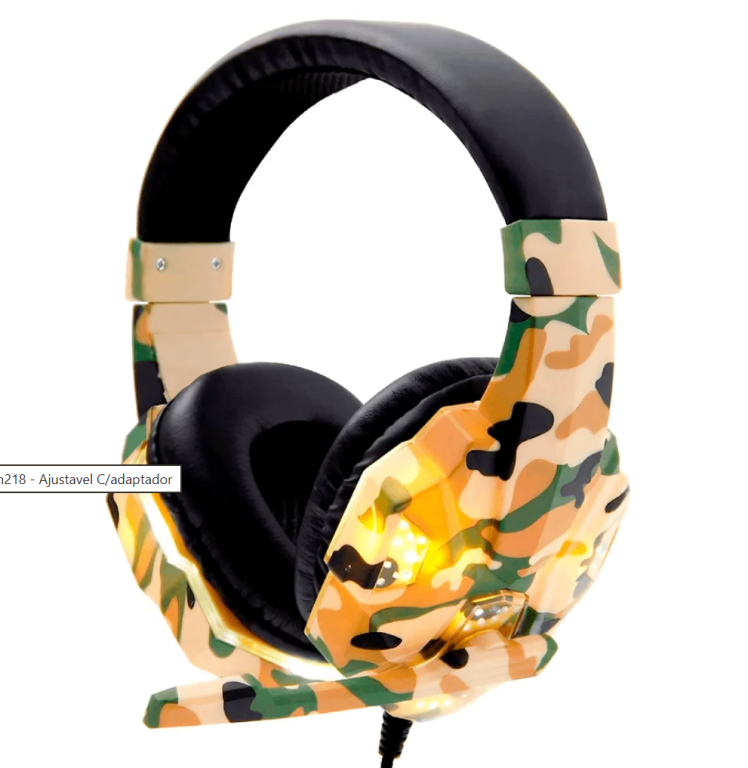 Fone De Ouvido Headset Gamer B-Max BM-218 é um headset gamer com fio