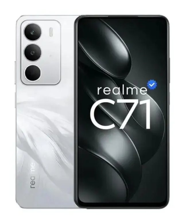 Smartphone Realme C71, 256GB, 8GB RAM, Tela 6,6 120Hz, Android 15, Câmera 50MP, Bateria 6300mAh, NFC, Dual SIM