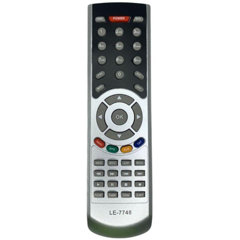 Controle Remoto Lelong LE-7748/SKY-8074 para receptores Alphasat GO TX NEXUM CHROME DC