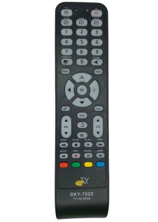 Controle Remoto Linksky SKY-7025/LE-7016 compatível com Receptores OI/Elsys