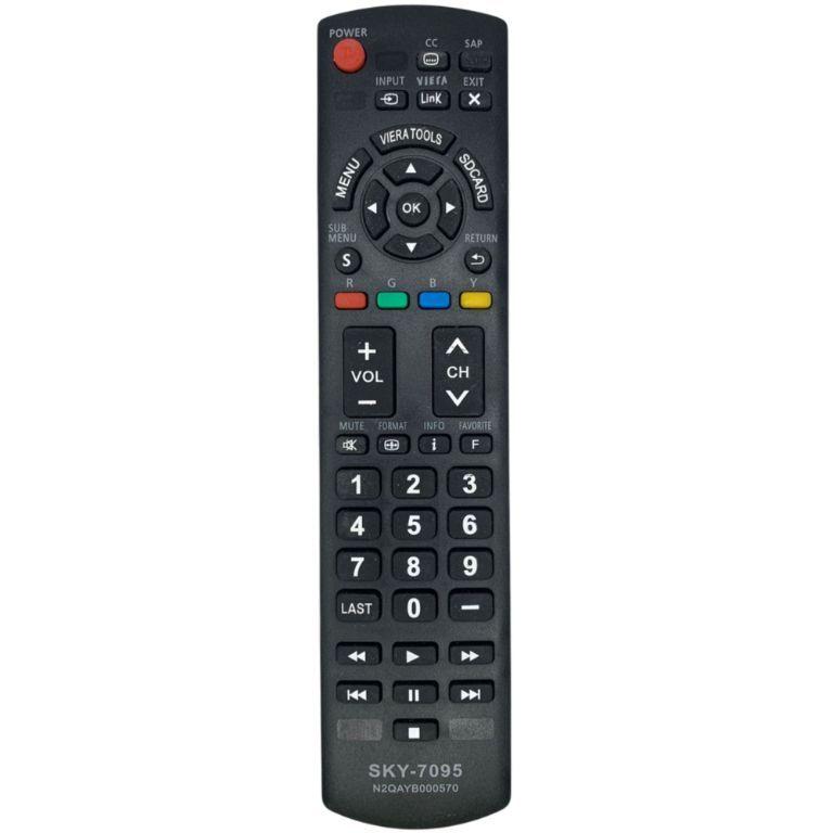 Controle Remoto Linksky SKY-7095/LE-7015 compatível com TV's Panasonic LCD/LED