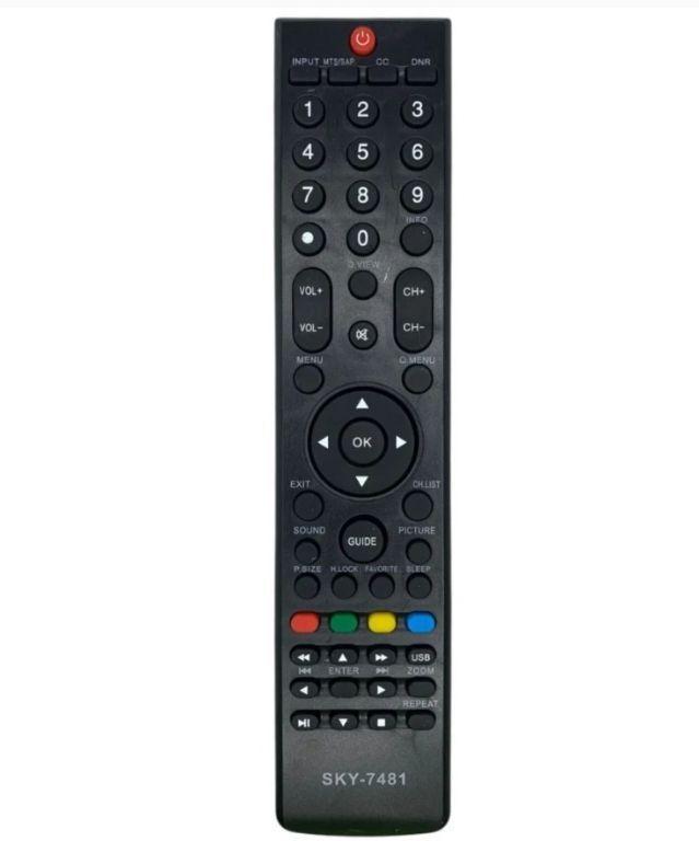 Controle Remoto Linksky SKY-7481 compatível com TV's Buster LCD/LED