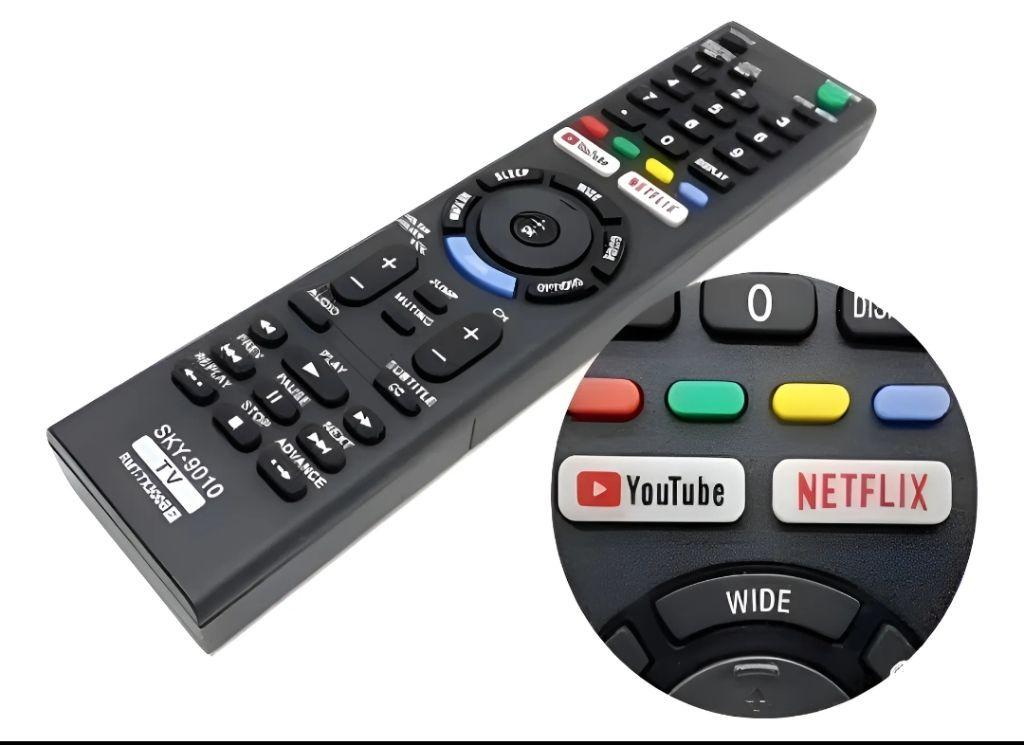 Controle Remoto para TV Sony Smart LED com Botão Youtube Netflix FBG-9021