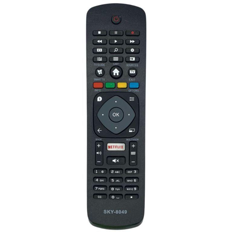 Controle Remoto Smart Linksky LE-7276 /SKY-8049/7412 compatível com TV's Philips com atalho Netflix
