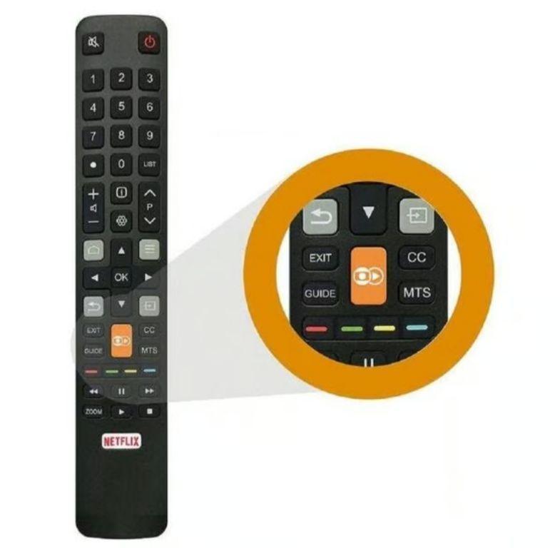 Controle Remoto Smart Linksky SKY-8027/LE-7811 compatível com TV's TCL com atalho Netflix/Globoplay