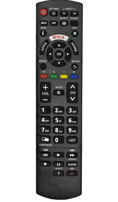 Controle Remoto Smart Linksky SKY-8072/7514 compatível com TV's Panasonic com atalho: Netflix