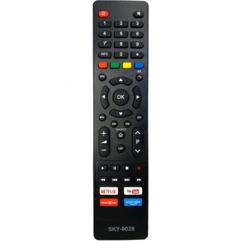 Controle Remoto Smart Linksky SKY-9028/7250/9063 compatível com TV's Philco com atalho Netflix/Youtu