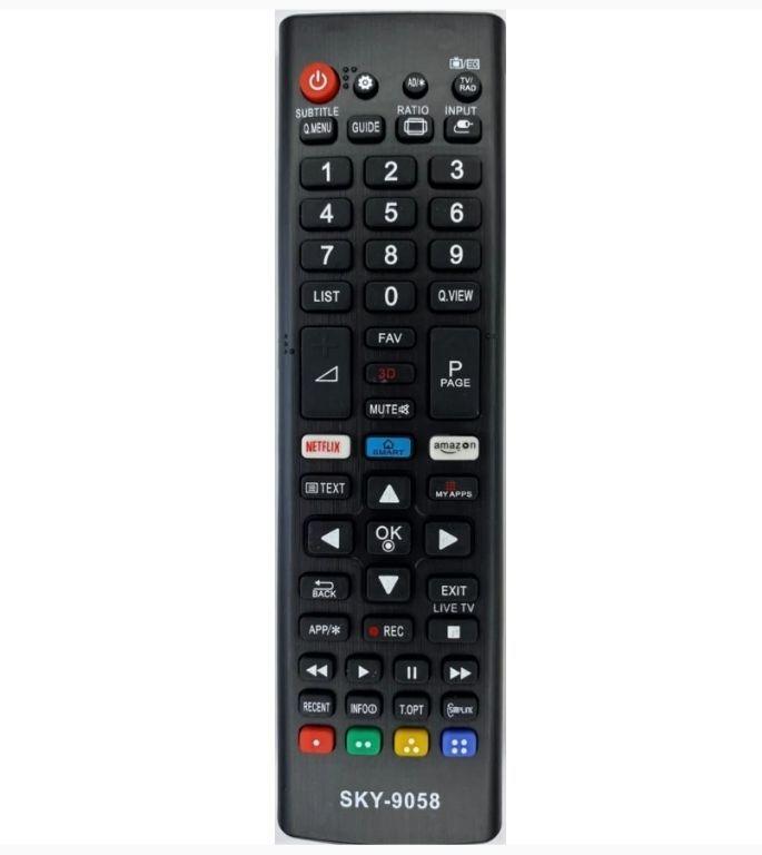 Controle Remoto Smart Linksky SKY-9058/LE-7261 compatível com TV's LG com atalhos: Netflix/Amazon