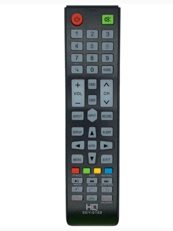 Controle Remoto Smart Linksky SKY-9188/LE-7076 compatível com TV's HQ com atalhos: Netflix/Youtube