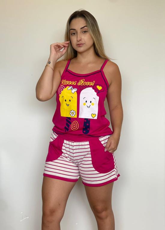 PIJAMA ALÇA DE BOLSO