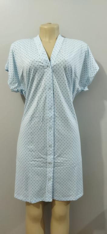 049 CAMISAO MANGA JAPONESA ABERTO - AZUL BEBE