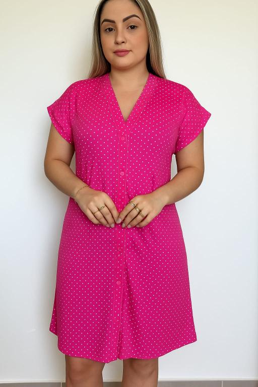 049 CAMISAO MANGA JAPONESA ABERTO - ROSA PINK