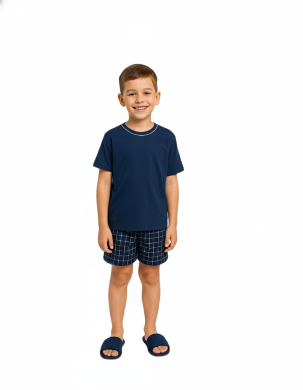 222 PIJAMA INFANTIL MANGA CURTA - GRID
