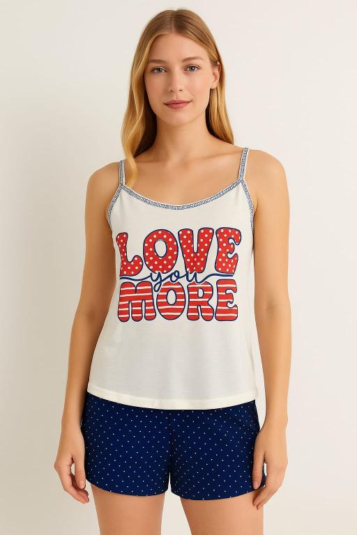 1002 PIJAMA ALÇA E SHORT PROMOCIONAL - VARIADOS
