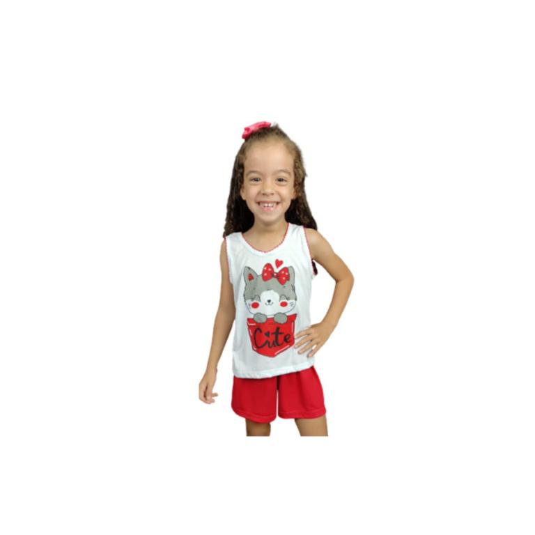1006 PIJAMA CAMISETA INFANTIL COM PICUETA PROMOCIONAL - VARIADOS
