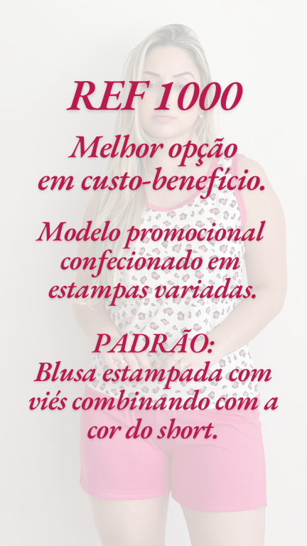 1000 PIJAMA REGATA ESTAMPADO - ESTAMPAS VARIADAS