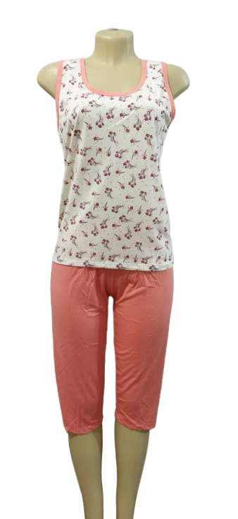 890 PIJAMA CAMISETA ESTAMPADA COM PESCADOR - SALMÃO