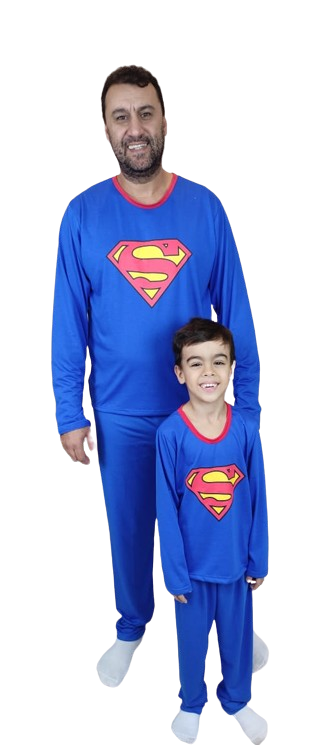 478 PIJAMA MANGA LONGA MASCULINO - AZUL