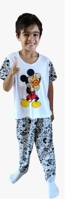 142 PIJAMA INFANTIL MANGA CURTA E CALÇA - MICKEY