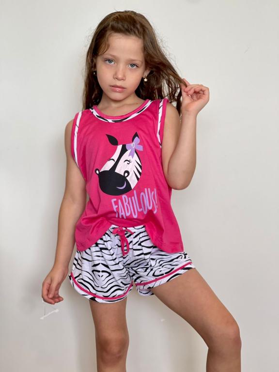 206 PIJAMA INFANTIL CAMISETA - ZEBRA
