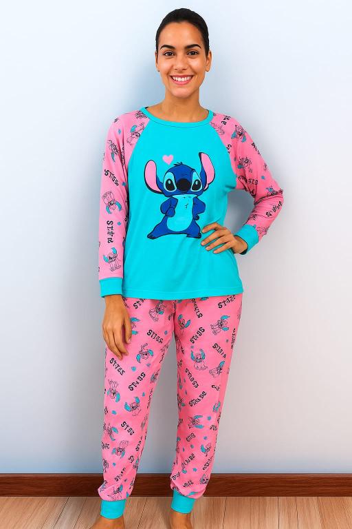 430 PIJAMA MANGA RAGAM ESTAMPAGO - ROSA