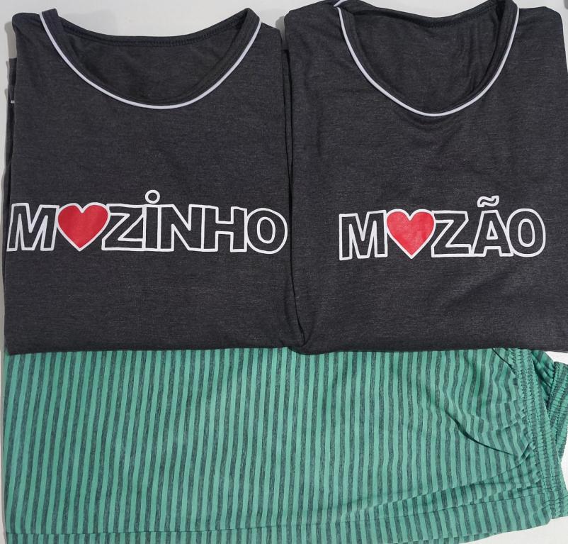614 PIJAMA LONGO MASCULINO MOZÃO VERDE