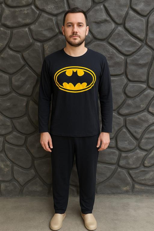 478 PIJAMA MANGA LONGA MASCULINO PRETO